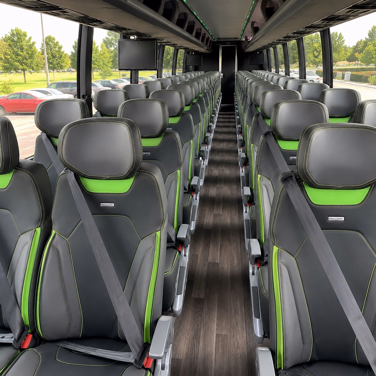 beaumont charter bus interior